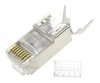 Wtyk modułowy przelotowy ekranowany CAT7 15u złocony CAT7 15u złocony, 50 szt. w opakowaniu